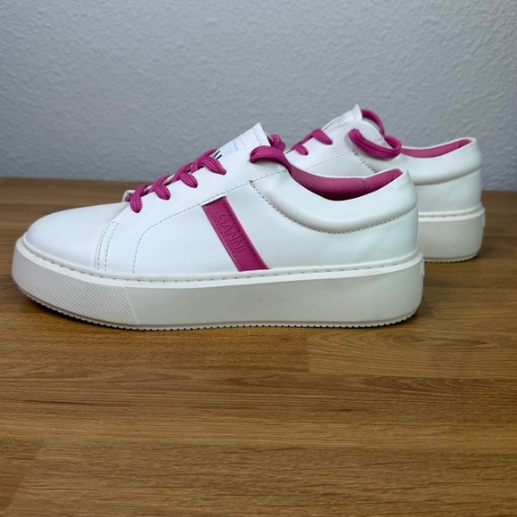 Ganni Shoes - GANNI White and Pink Sneakers